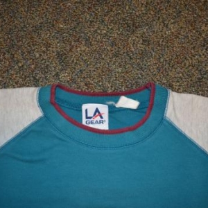 VTG 80s 90s T-Shirt LA GEAR Hip Hop Color Block XL