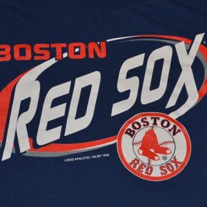 Vintage 90s LOGO ATHLETIC MLB Boston Red Sox T-Shirt - L, XL