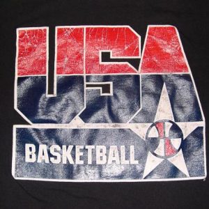 VTG 90s Champion DREAM TEAM USA Basketball Tee Fits L - XL