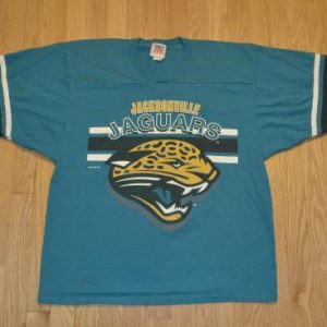 VTG 90s JACKSONVILLE JAGUARS T-Shirt Football Jersey Style L