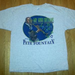 1994 Pete Fountain T-Shirt 90s Mr. New Orleans Blues Tee XL