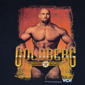 VTG 90s T-Shirt WCW Goldberg WWF Wrestling Fits XL to XXL