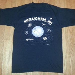 1996 Metuchen NJ T-Shirt Garden State Parkway Rocket 90s M