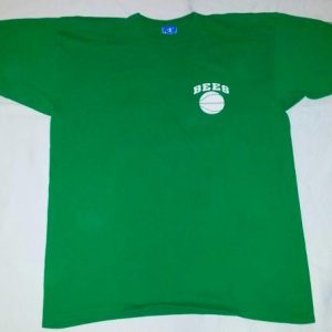 80s Bees Basketball T-Shirt Champion Big Blue Label L/XL