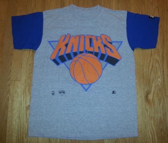 90s NY Knicks T-Shirt Starter NBA Basketball Heather Gray XL | Defunkd