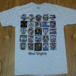 Vintage 90s Bear Whiz Beer West Virginia T-Shirt Fits M/L