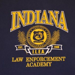 Vintage 90s Indiana Law Enforcement Academy T-Shirt - XL