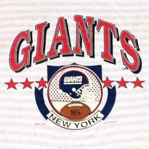 Vintage 90s NFL NY Giants Striped T-Shirt, LOGO 7,L, XL