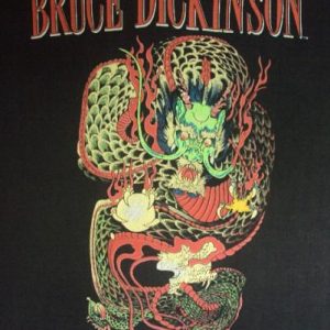 VINTAGE 1990 BRUCE DICKINSON TOUR T-SHIRT