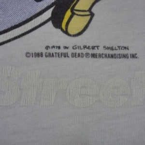 VINTAGE 80'S GRATEFUL DEAD GILBERT SHELTON T-SHIRT