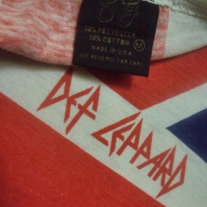 VINTAGE DEF LEPPARD 80'S UNION JACK