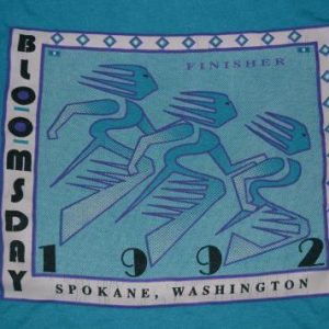 Vintage NIKE Bloomsday Finisher Spokane run 1992 T-shirt