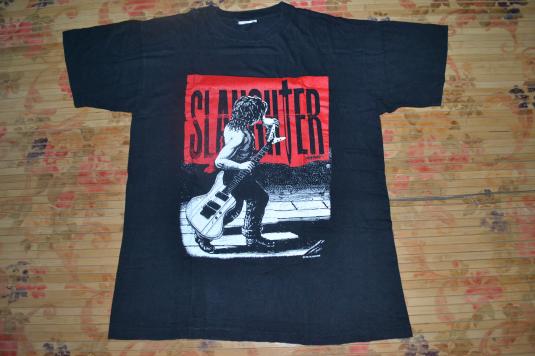 Vintage 1992 SLAUGHTER The Wild Life promo T-shirt | Defunkd