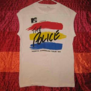 Vintage 1983 The Police MTV sleeveless t-shirt