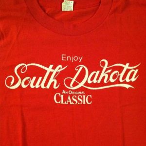 Vintage 1980's South Dakota Coca Cola style t-shirt