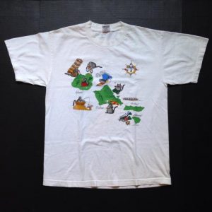 Vintage Kliban Cats Hawaiian Islands t-shirt