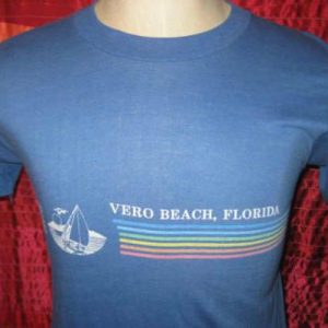 Vintage 1980's Florida t-shirt, S M, soft and thin