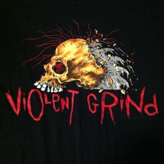 Vintage Violent Grind Pushead Japan skateboard t-shirt | Defunkd