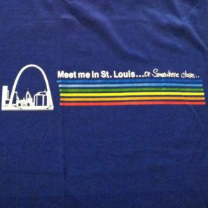 Vintage 1980's Saint Louis, Misouri rainbow t-shirt