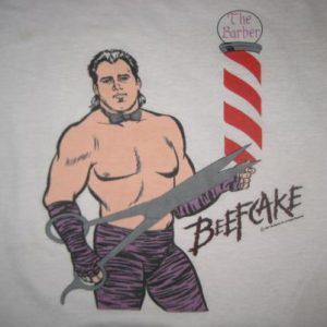 Vintage 1980's Brutus the Barber Beefcake t-shirt, L-XL