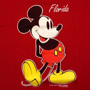 Vintage 1980's Mickey Mouse Florida t-shirt