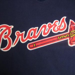 Vintage 1980's Atlanta Braves v-neck t-shirt, L-XL