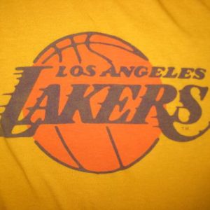 Vintage 1980s LA Lakers t-shirt, soft and thin