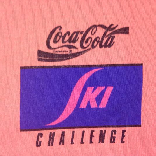 Vintage 1990 Coca Cola Coke ski challenge t-shirt | Defunkd