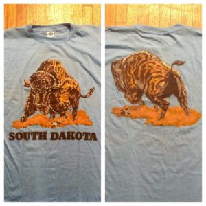 Vintage 1980's South Dakota bison buffalo t-shirt