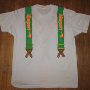 Vintage 1990 Newport suspenders t-shirt, soft and thin