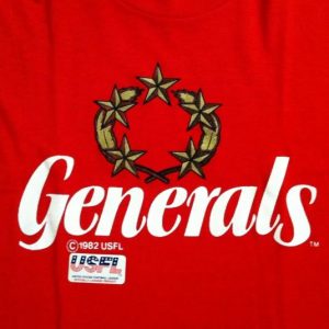 Vintage early 80's New Jersey Generals football t-shirt