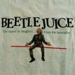 Vintage 1980's Beetlejuice horror comedy movie t-shirt