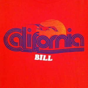 Vintage 1980's California Bill iron-on t-shirt