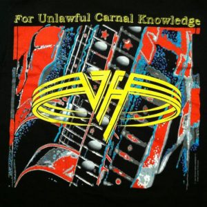 Vintage 1991 Van Halen For Unlawful Carnal Knowledge t-shirt