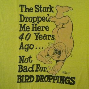 Vintage late 1980's funny Over The Hill t-shirt