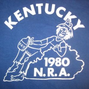 Vintage 1980 Kentucky N.R.A. t-shirt, soft and thin, small