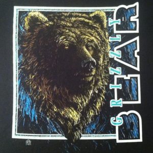 Vintage 1990's FUR-ocious grizzly bear t-shirt