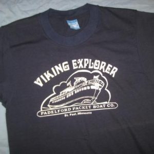 Vintage 1980's Viking Explorer boat t-shirt, Screen Stars