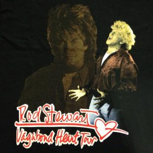 Vintage 1991-1992 Rod Stewart concert tour t-shirt