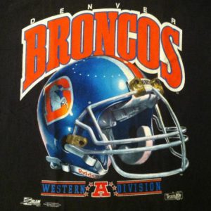 Vintage 1992 Denver Broncos big helmet t-shirt