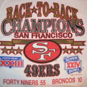 Vintage 1990 San Fransisco 49ers t-shirt, soft and thin, L X