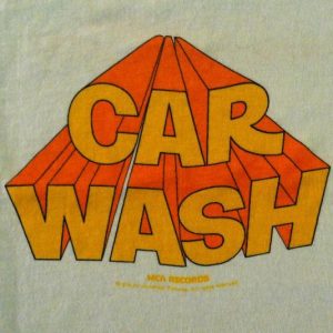 Vintage 1976 Car Wash Pryor Carlin movie soundtrack t-shirt