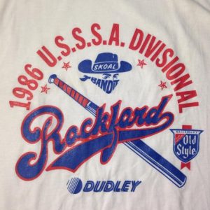 Vintage 1986 softball Old Style Beer Skoal Tobacco t-shirt