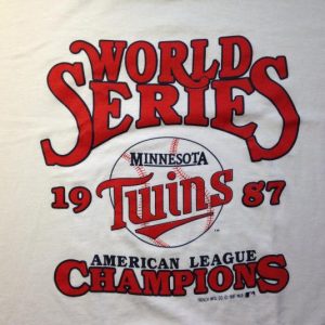 Vintage 1987 Minnesota Twins World Series champs t-shirt