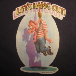 Vintage 1980's "hanging out" t-shirt, soft and thin, medium