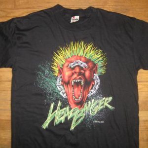 Vintage 1980's bad ass heavy metal headbanger t-shirt NOS