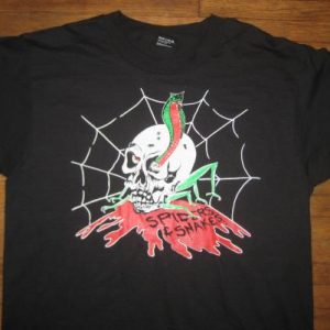 Vintage Spiders And Snakes glam rock band t-shirt, deadstock