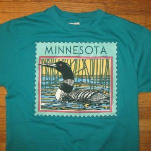Vintage 1980's Minnesota Loon t-shirt, soft and thin, medium