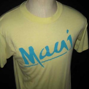 Vintage 1980's Maui t-shirt, soft and thin, L