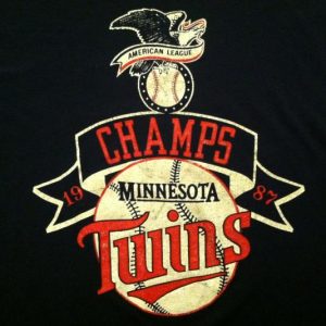 Vintage 1987 Minnesota Twins World Series champions t-shirt